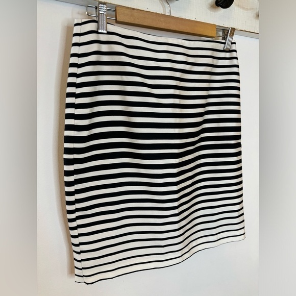 Anthropologie Corey Lynn Calter Black and White Striped Pencil Skirt - Picture 7 of 7